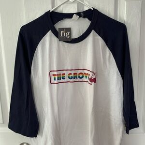 Vintage Style Fire Island The Grove Cherry Grove 3/4 sleeve Unisex Tee PRIDE 111
